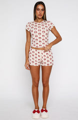Dreamy Pyjama Shorts Bow Bliss