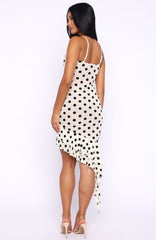 Ritz And Romance Midi Dress Cream Polka Dot