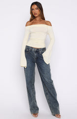 Perfect Night Long Sleeve Top Cream